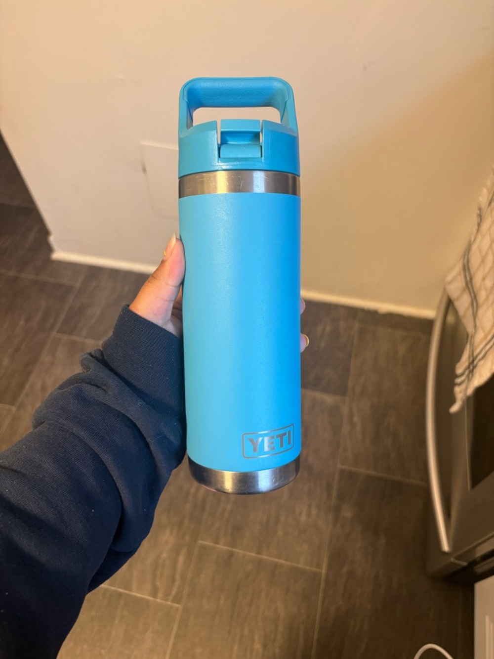 Yeti Blue Water bottle